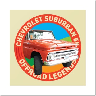 4x4 Offroad Legends: Chevrolet Suburban 5K Posters and Art